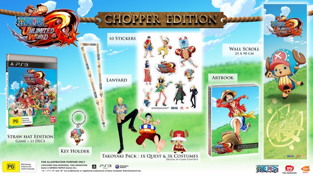 PS3 ONE PIECE UNLIMITED WORLD RED CHOPPER EDITION